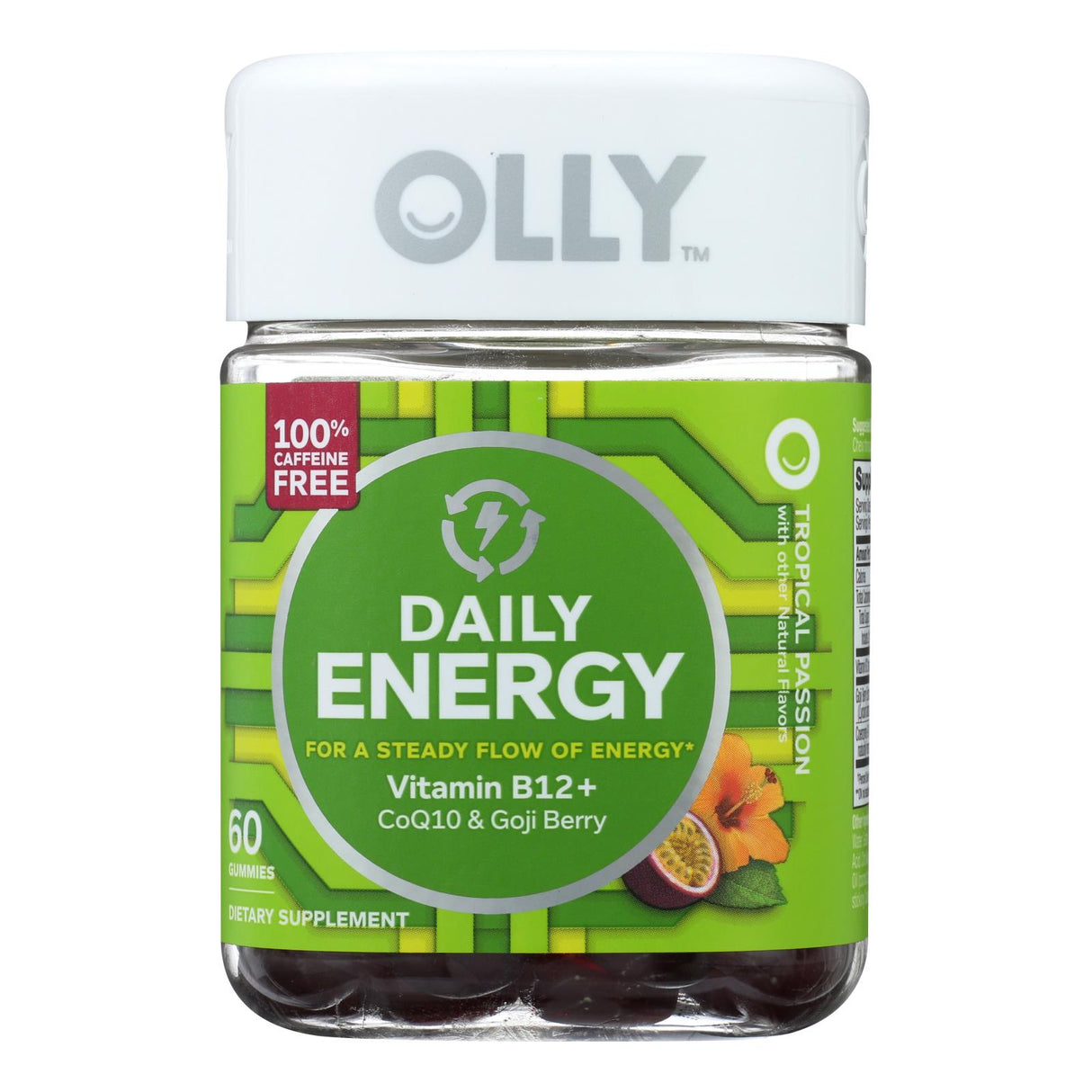 Olly Daily Energy Gummies: Boost Energy & Focus with 12 Vitamins & Minerals (60-Count) - Cozy Farm
