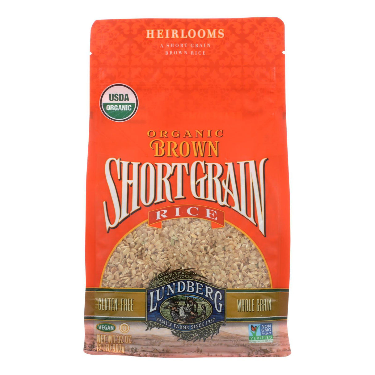 Lundberg Family Farms Organic Short Grain Brown Rice (6 Pack, 2 Lb.) - Cozy Farm
