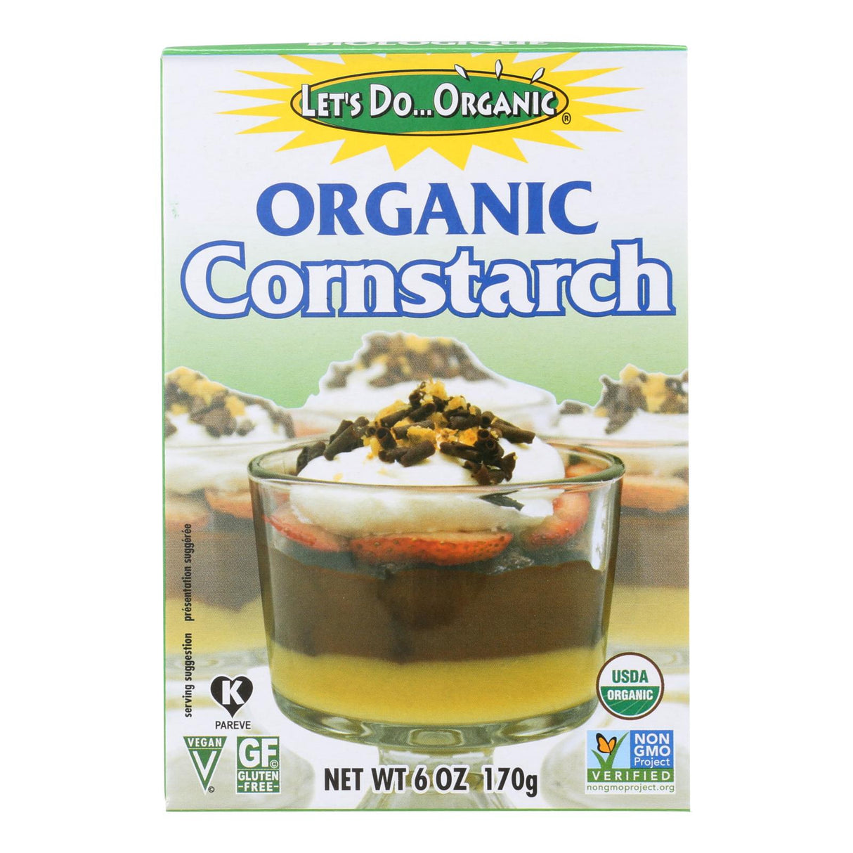Let's Do Organics: Organic Cornstarch - Twice the Thickening Power (6 oz x 6) - Cozy Farm
