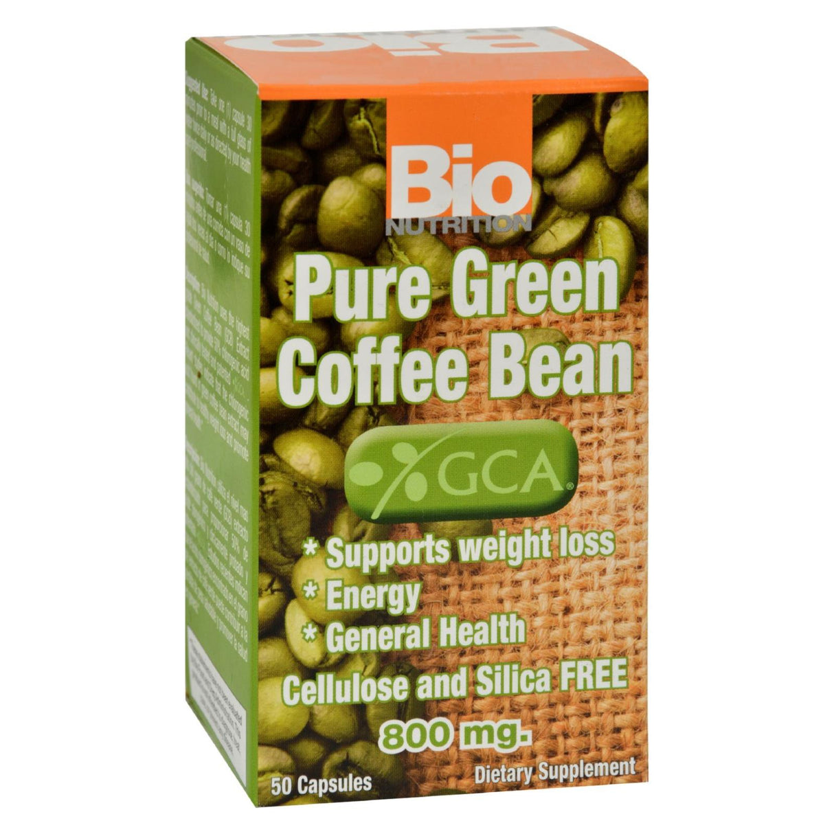 Bio Nutrition Pure Green Coffee Bean Extract 50 Gelcaps - Cozy Farm
