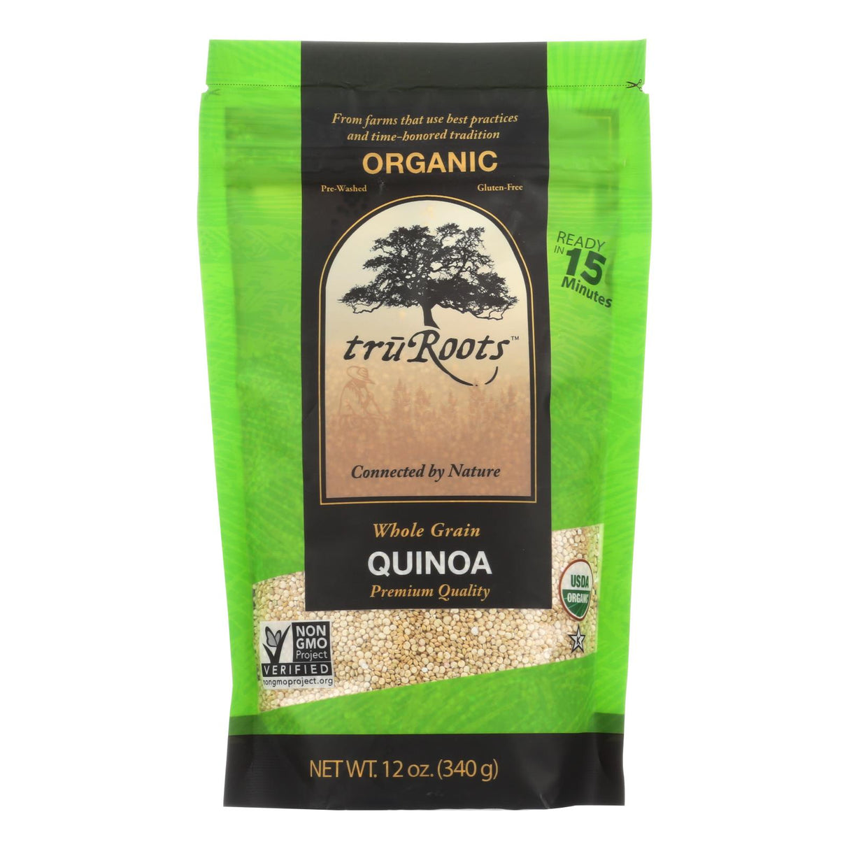 Truroots Organic Whole Grain Quinoa | 6 Pack, 12 Oz Each - Cozy Farm