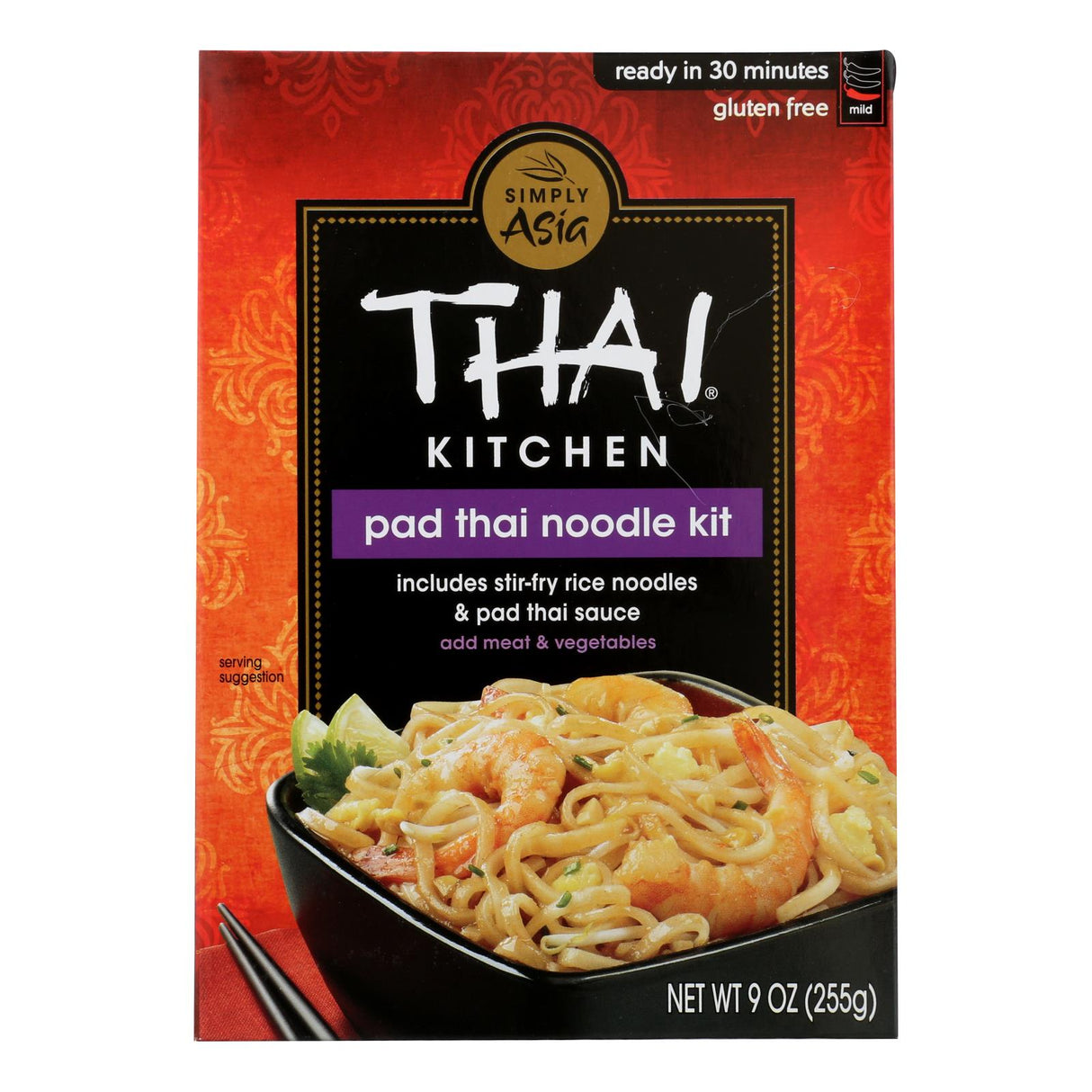Thai Kitchen Indulge In Authentic Pad Thai Noodles - 9 Oz. Pack of 12 - Cozy Farm