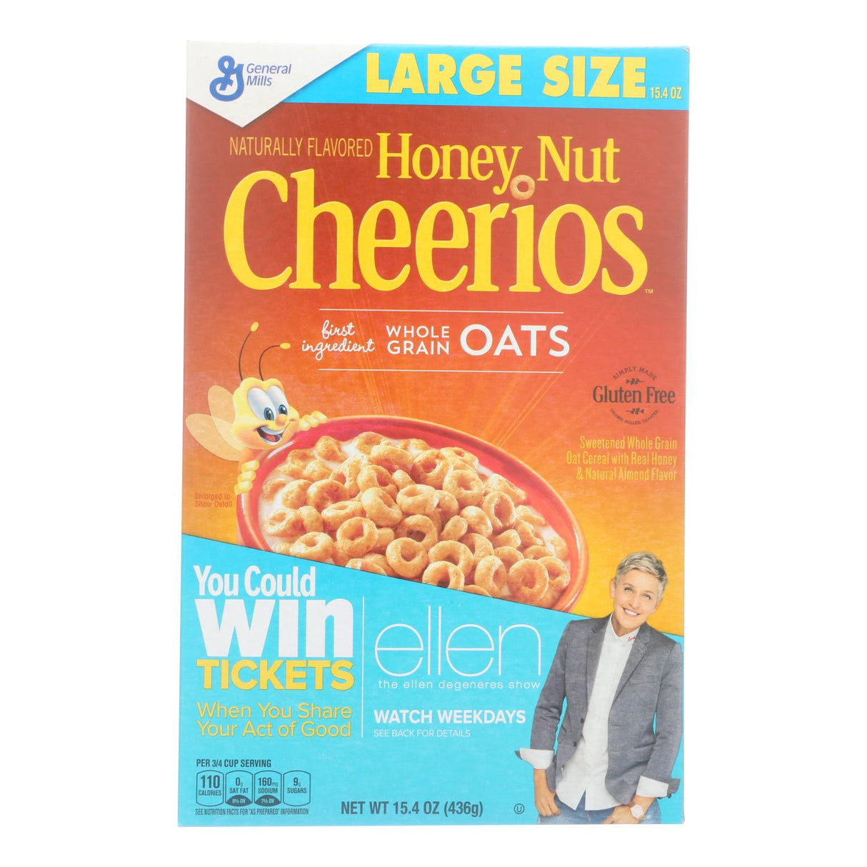 General Mills Cheerios Honey Nut Cereal, Family Size (Pack of 10 - 15.4 Oz. Boxes) - Cozy Farm