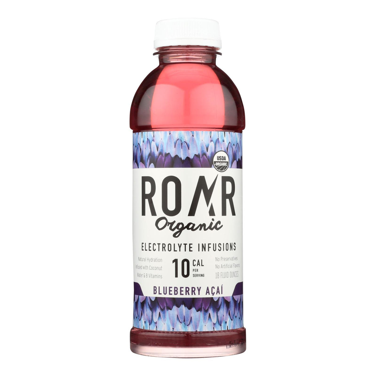 Roar Organic Water Blueberry Acai 12-Pack (18 Fl Oz. Each) - Cozy Farm