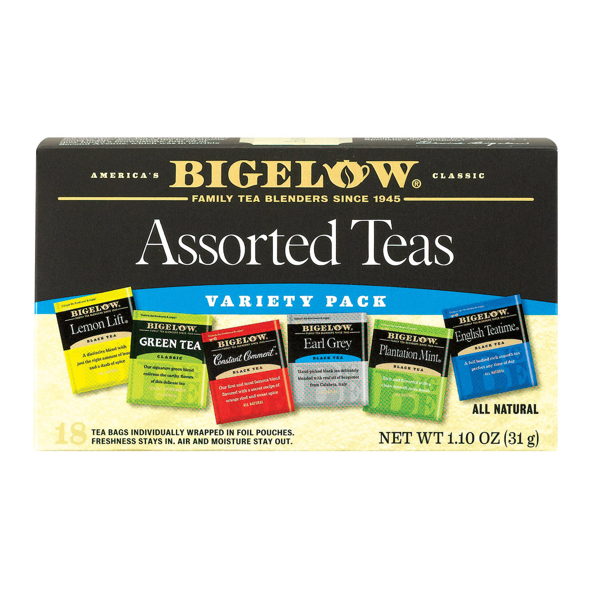 Bigelow Tea Assorted Tea Variety Pack (Pack of 6) - Cozy Farm