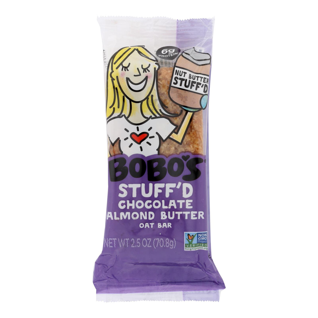 Bobo's Oat Bars - Oat Bar - Chocolate Almond Butter Filled - Case Of 12 - 2.5 Oz - Cozy Farm