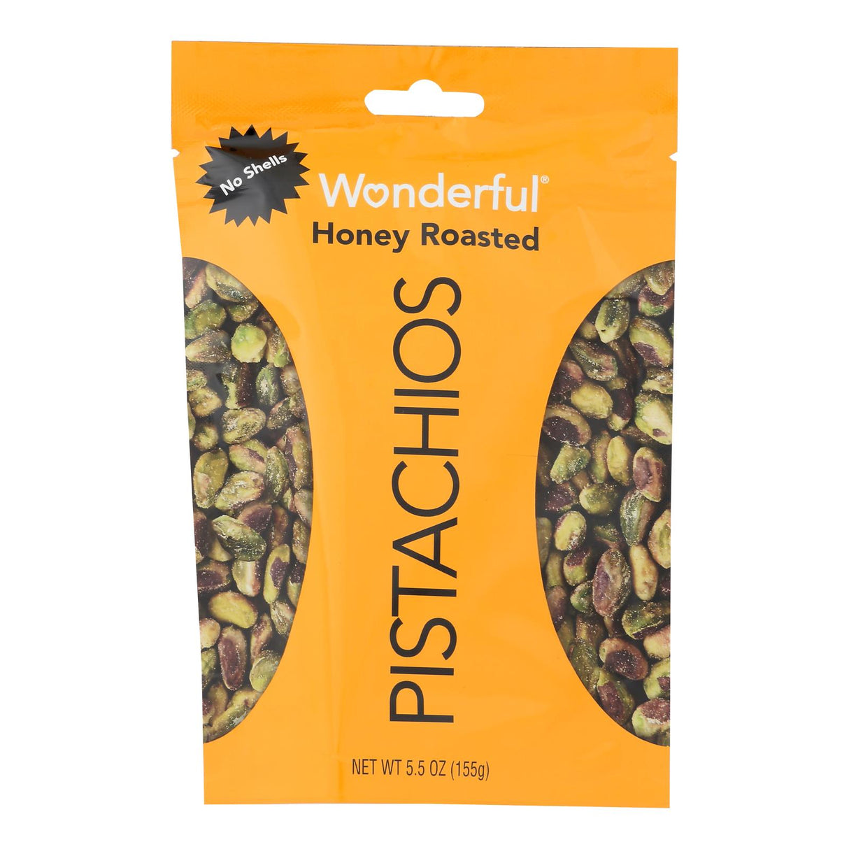Wonderful Pistachios - No Shell Honey Roasted Pistachios - 5.5 Oz (Pack of 10) - Cozy Farm
