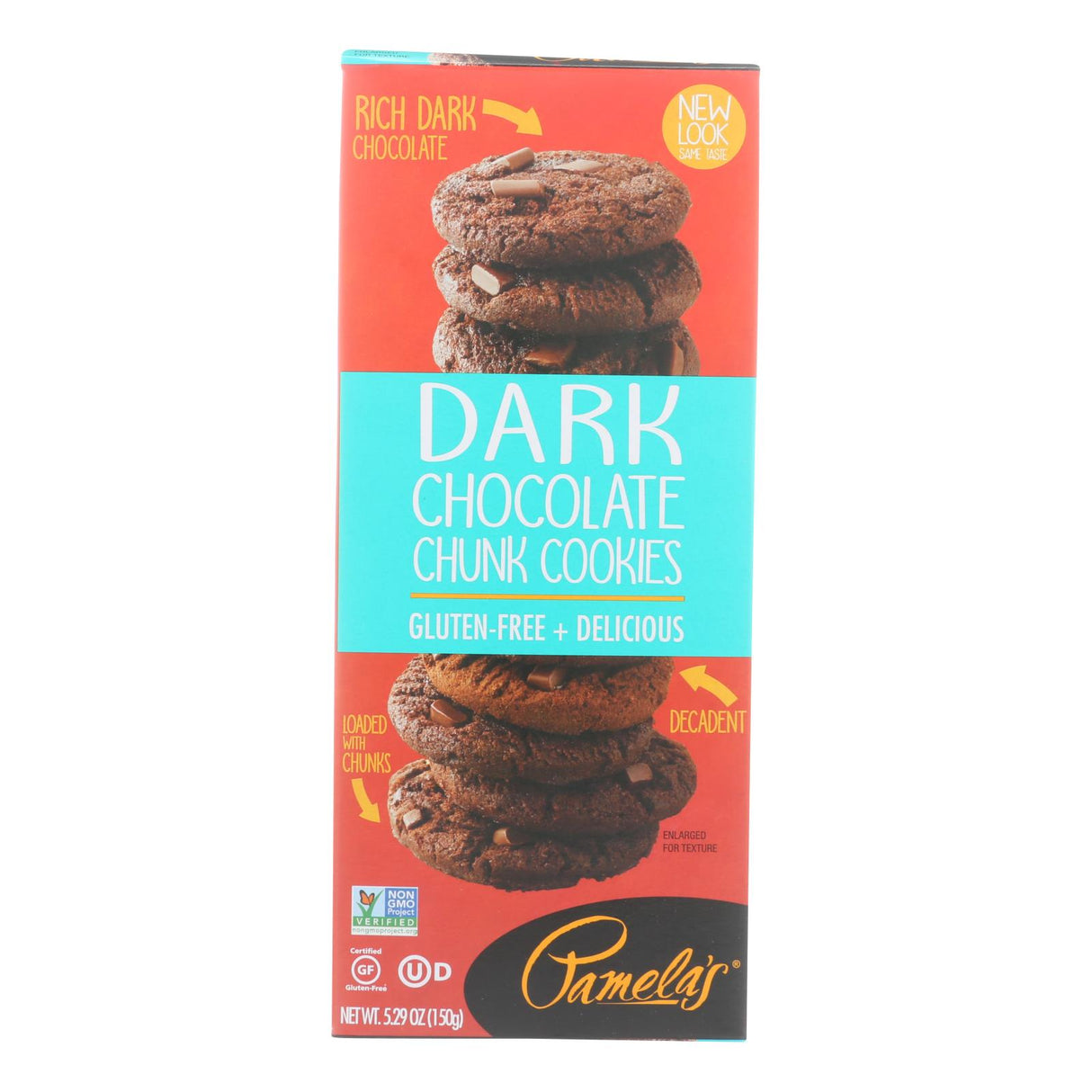 Pamela's Products Gluten-Free Dark Chocolate Chunk Cookies (Pack of 6 - 5.29 Oz. Each) - Cozy Farm