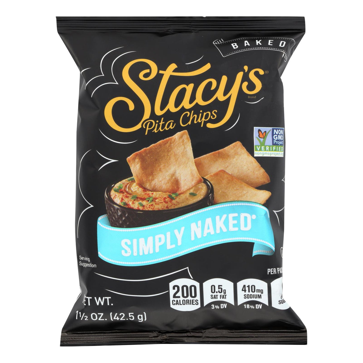 Stacy's Simply Naked Pita Chips, 1.5 Oz (Pack of 24) - Cozy Farm