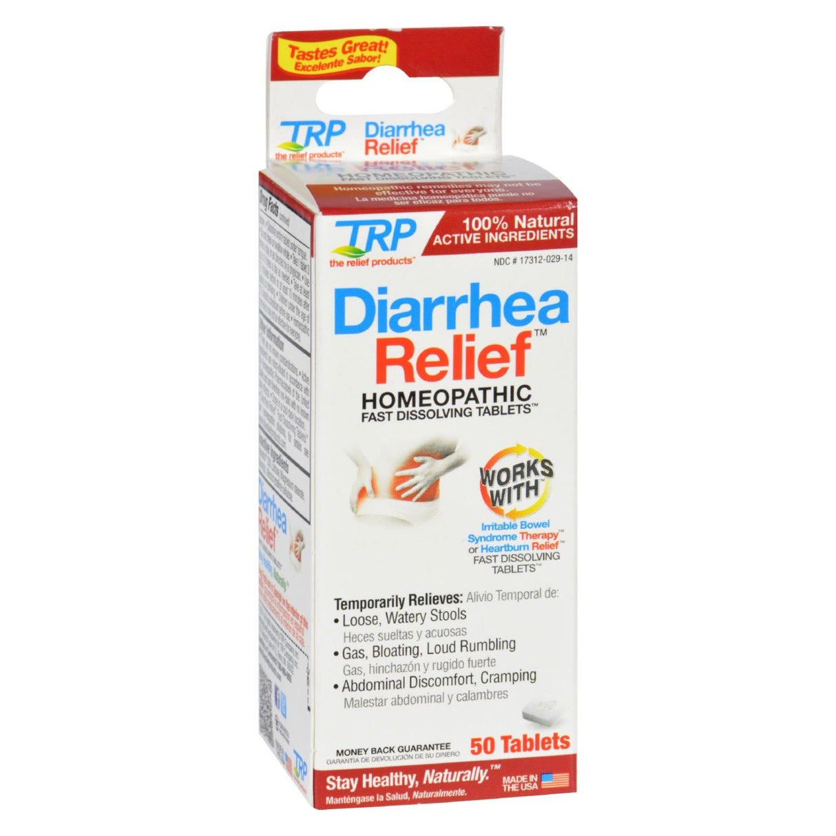 Trp Diarrhea Relief (50 Tablets): Natural Support In Case of Diarrhea - Cozy Farm