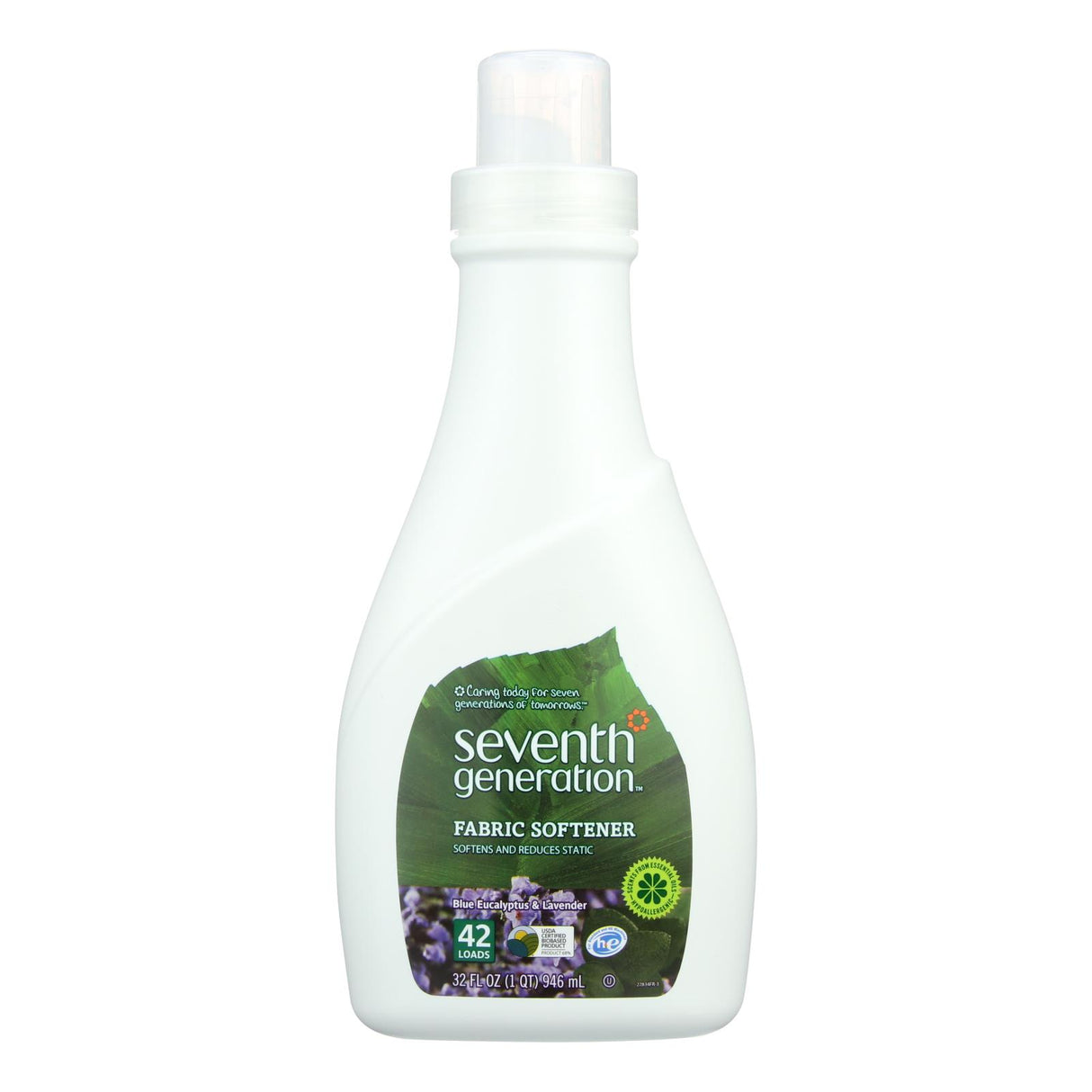 Seventh Generation Natural Fabric Softener: Blue Eucalyptus & Lavender, 32 Fl Oz (Pack of 6) - Cozy Farm