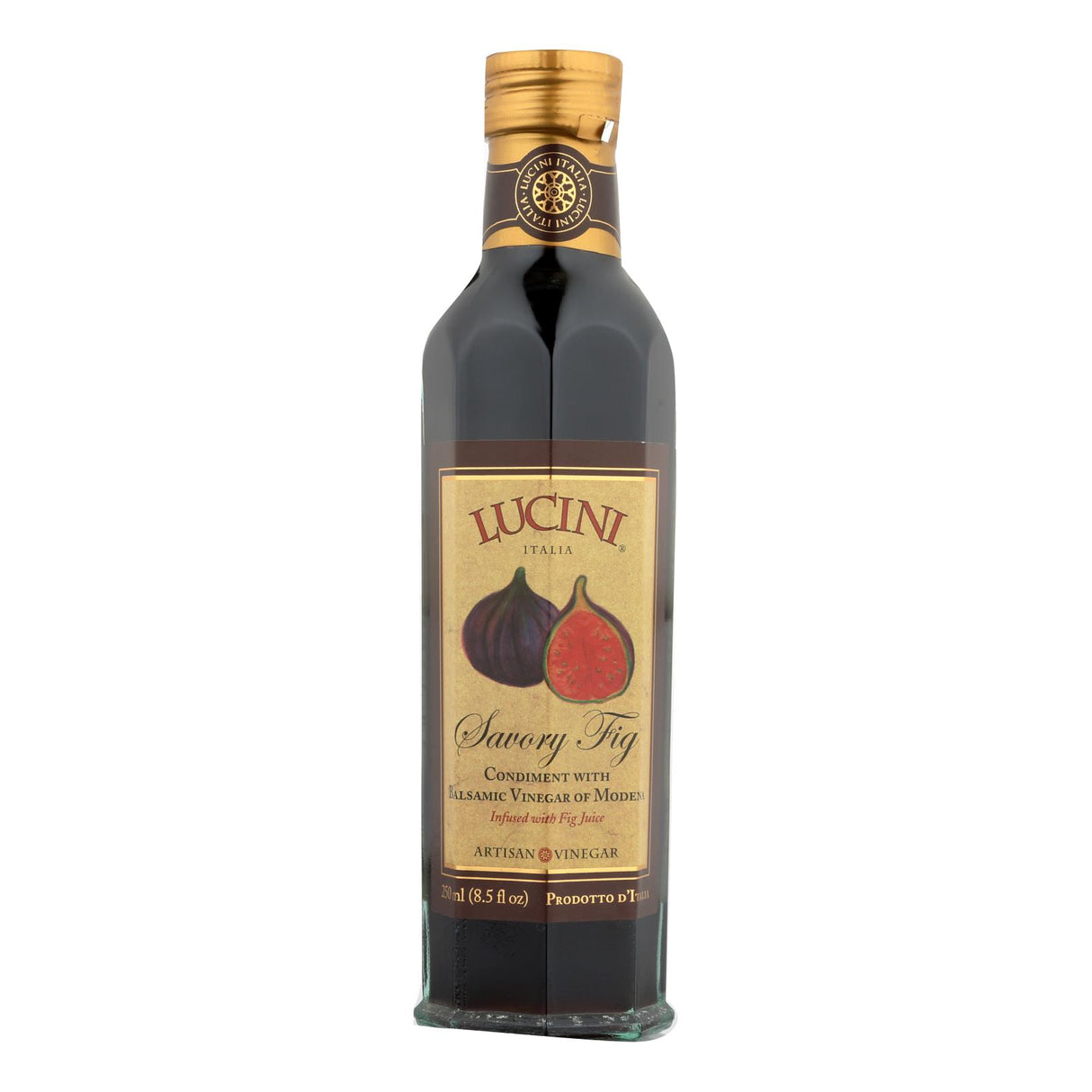 Lucini Italia Savory Fig Premium Aged Balsamic Vinegar (Pack of 6 - 8.5 Fl Oz.) - Cozy Farm