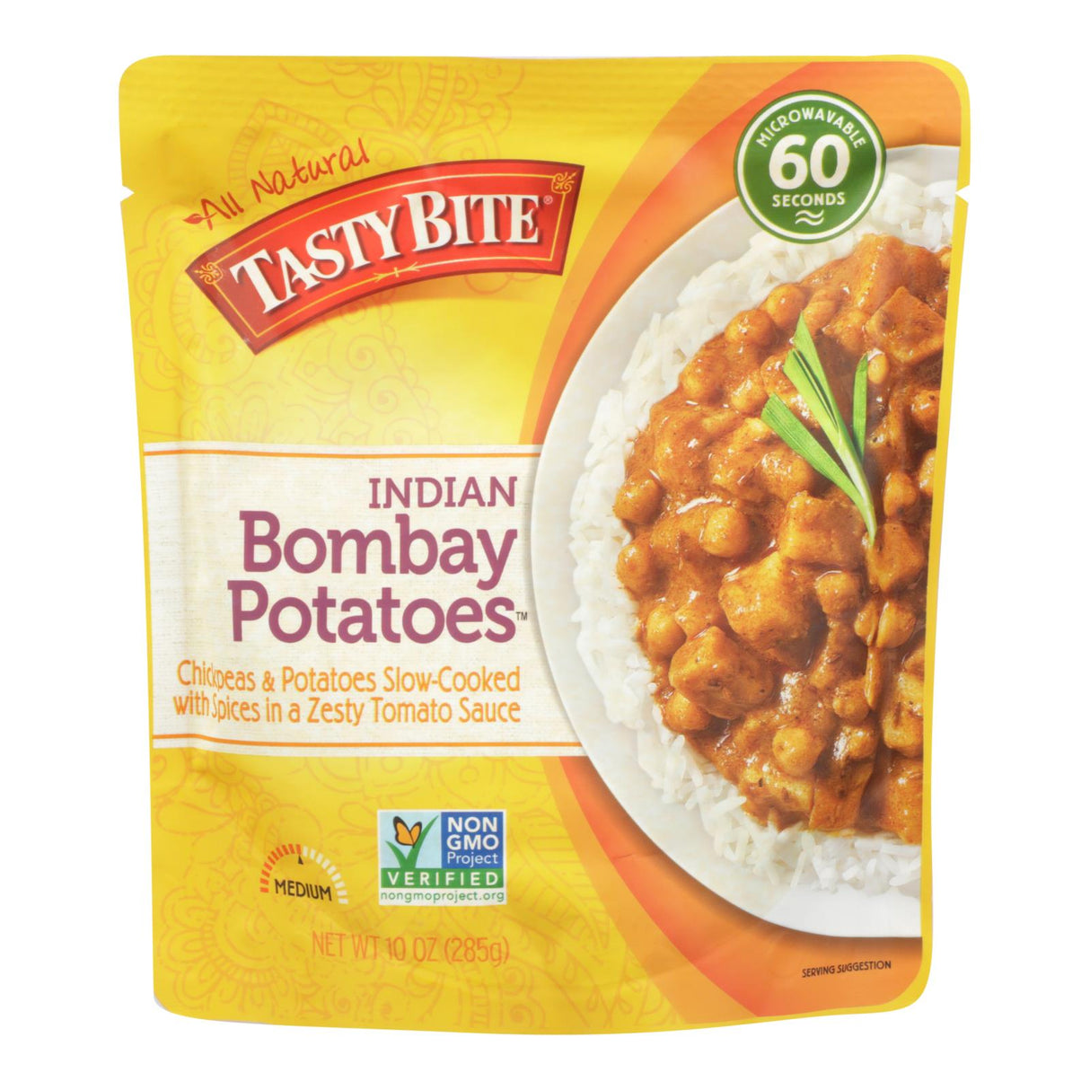 Tasty Bite Indian Cuisine Bombay Potatoes, 10 Oz (Pack of 6) - Cozy Farm