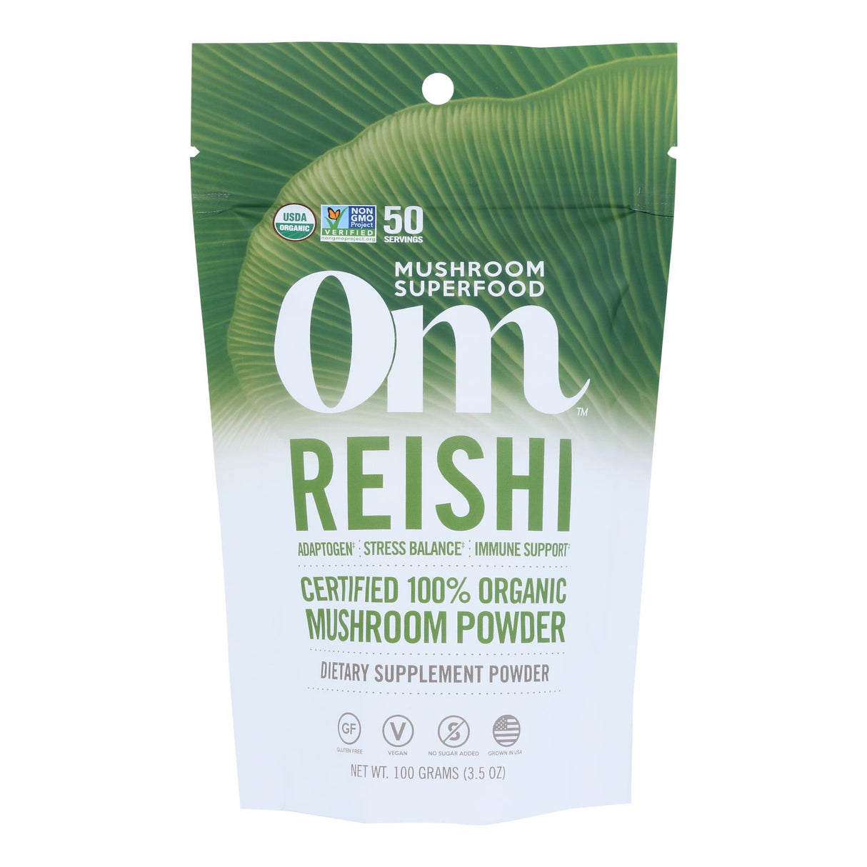 Om Mushroom Superfood Reishi Organic Mushroom Powder, 3.5 Ounce - Cozy Farm
