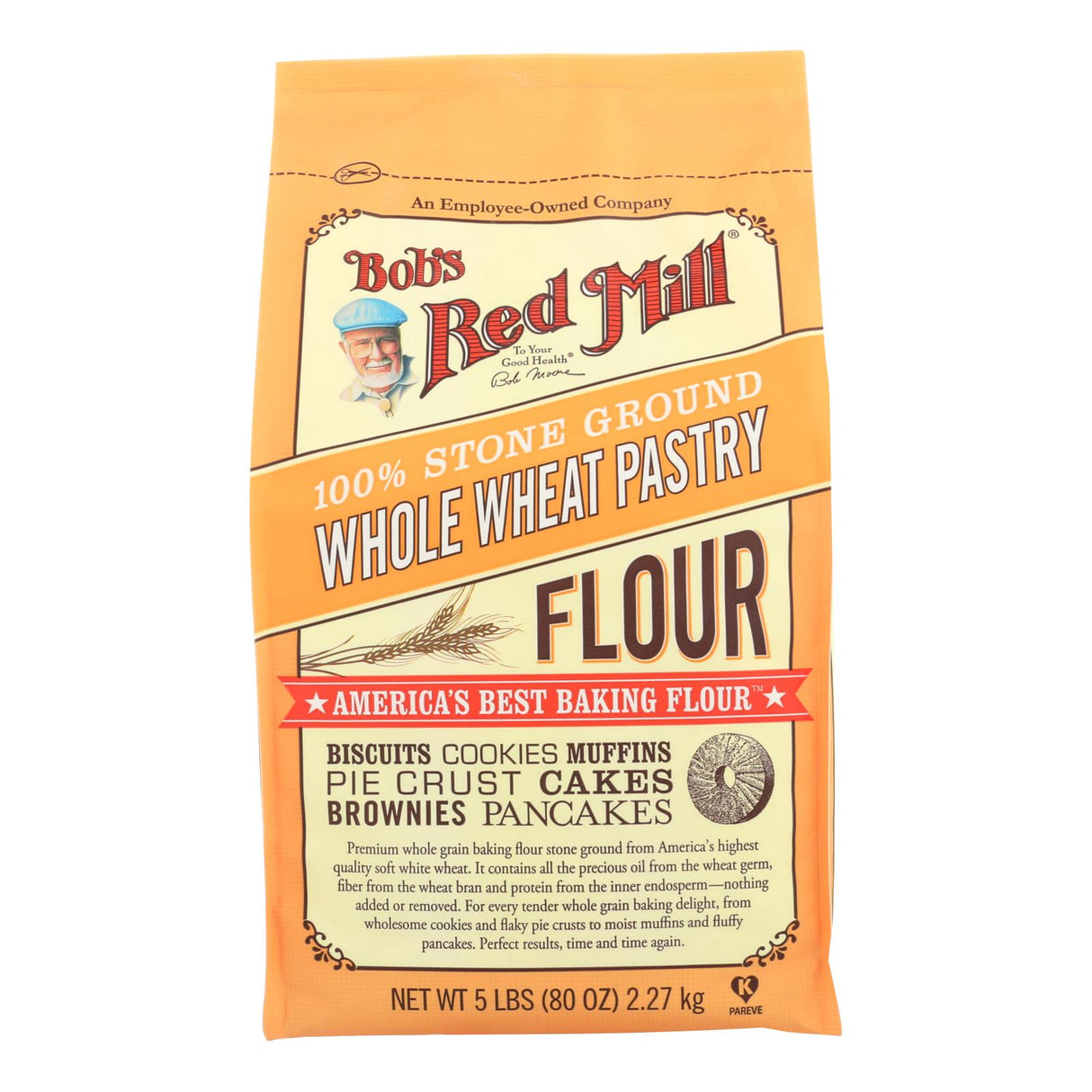 Bob's Red Mill Whole Wheat Pastry Flour (4-Pack x 5 Lbs) - Cozy Farm