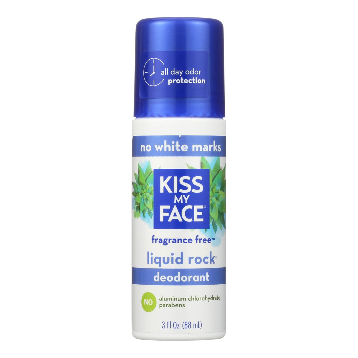Kiss My Face Rock Roll-on Deodorant, Fragrance-Free, 3 Fl Oz - Cozy Farm