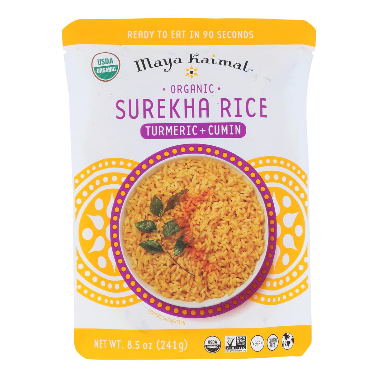 Surekha Turmeric by Maya Kaimal Rice, 8.5 Oz (6-Pack) - Cozy Farm