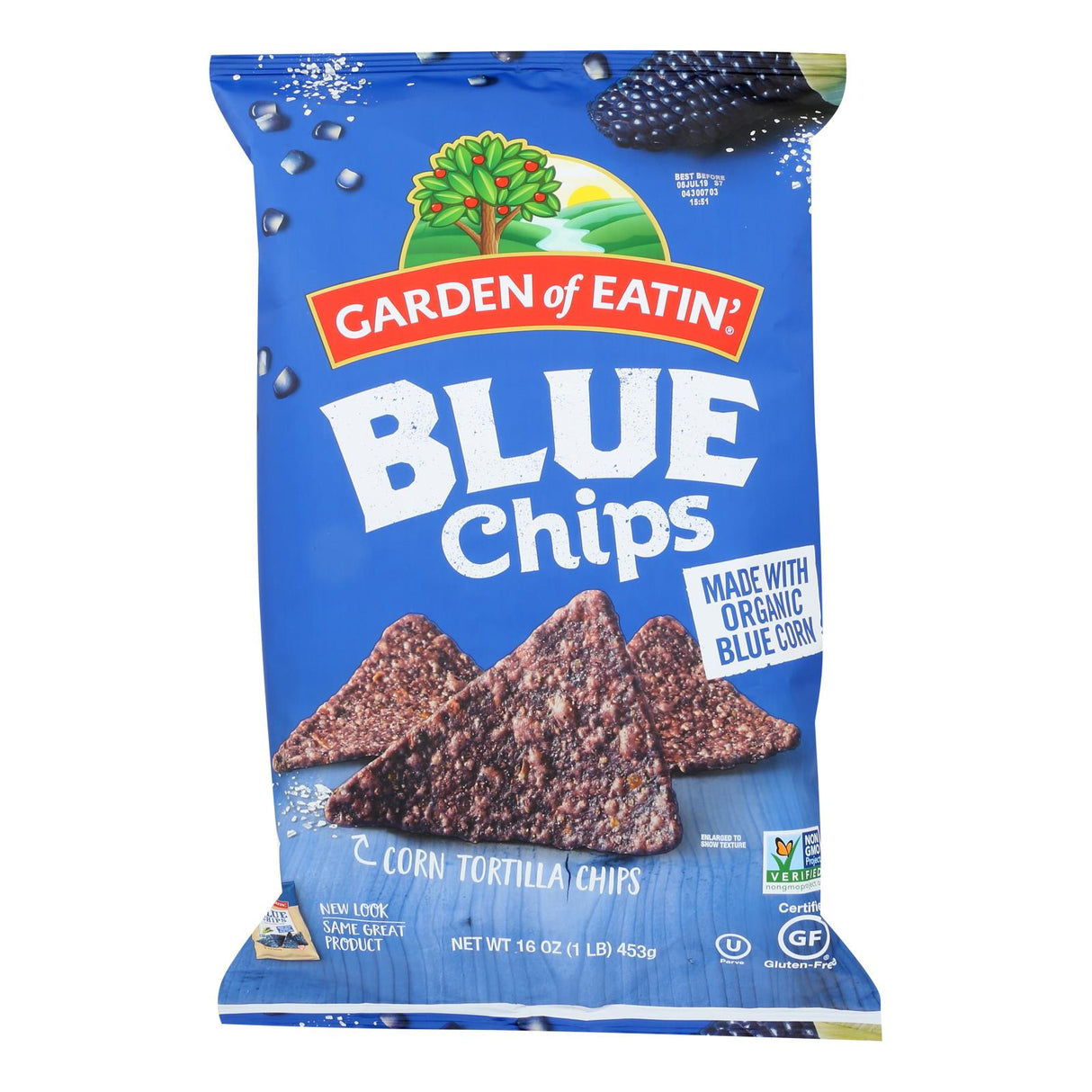 Garden of Eatin' Blue Corn Tortilla Chips, 16 Oz. (Pack of 12) - Cozy Farm