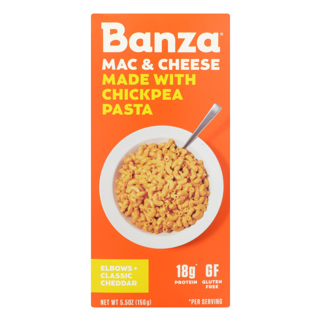 Banza Chickpea Pasta Mac and Cheese: Classic Cheddar, 6-Pack (5.5 Oz. Each) - Cozy Farm