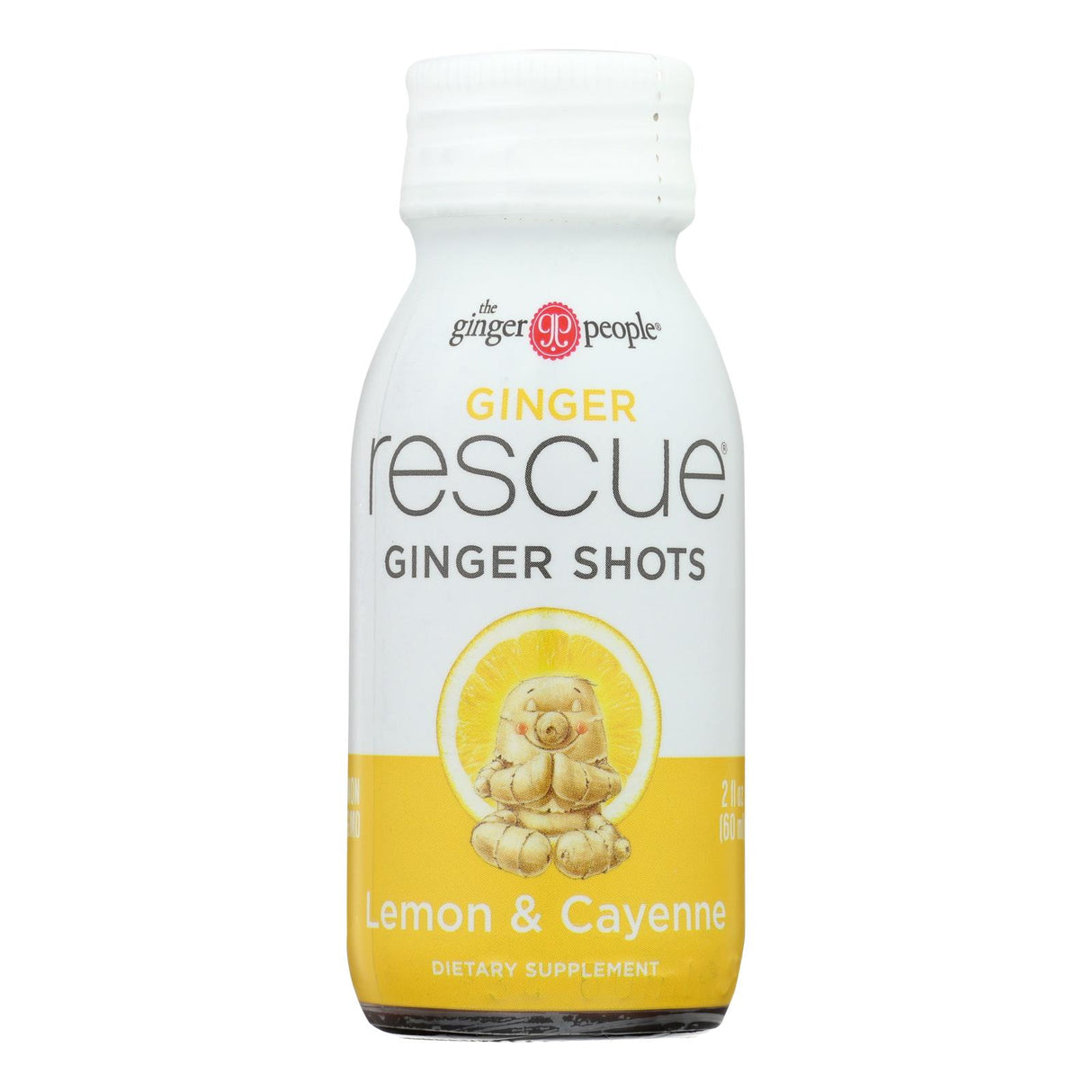 Ginger People - Ginger Shot Rescue Lemon Cayenne - Case Of 12 - 2 Fz - Cozy Farm
