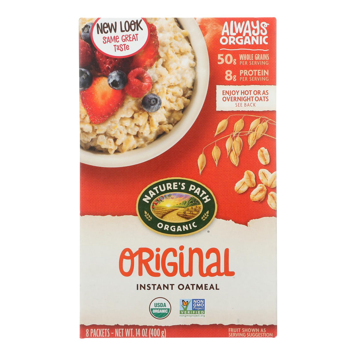 Nature's Path Organic Original Hot Oatmeal, Pack of 6 - 14 Oz. Each - Cozy Farm