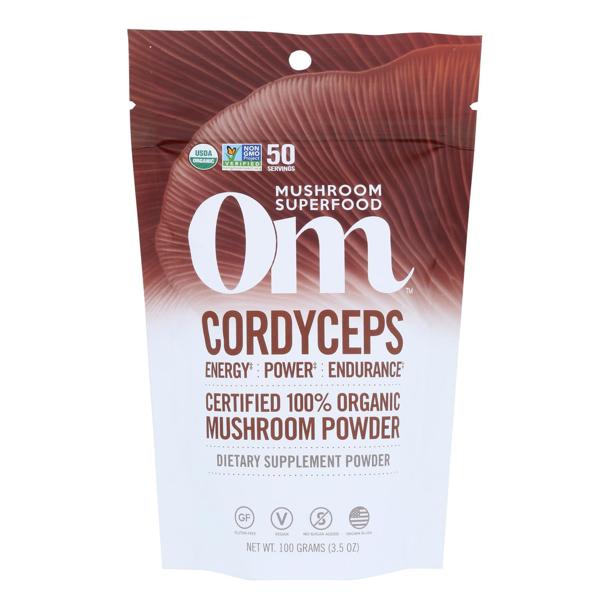 Om Mushroom Superfood Organic Cordyceps Mushroom Powder, 3.5 Oz - Cozy Farm