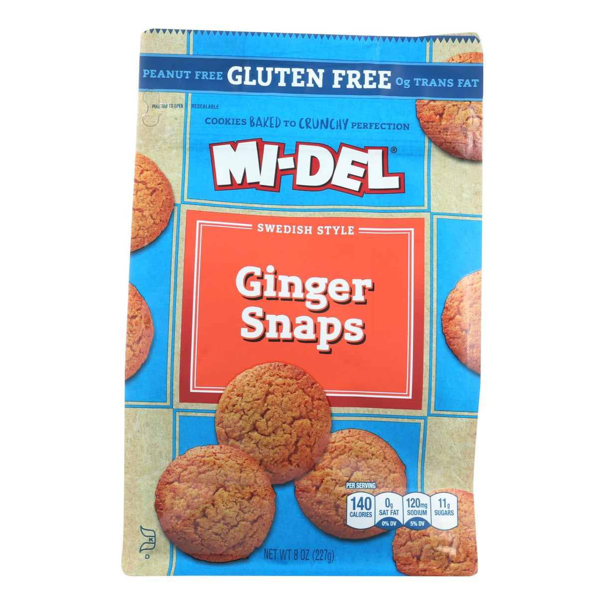 Midel Classic Ginger Snaps Cookies, 8 oz. (Pack of 8) - Cozy Farm