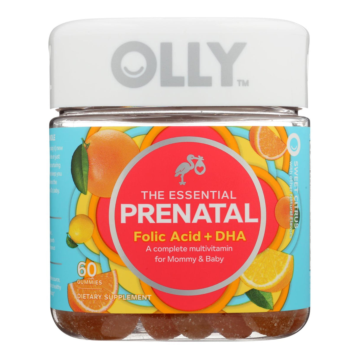Olly Prenatal Multivitamin with Folic Acid, DHA & Iron for Expecting Moms (Pack of 1 - 60 Softgels) - Cozy Farm