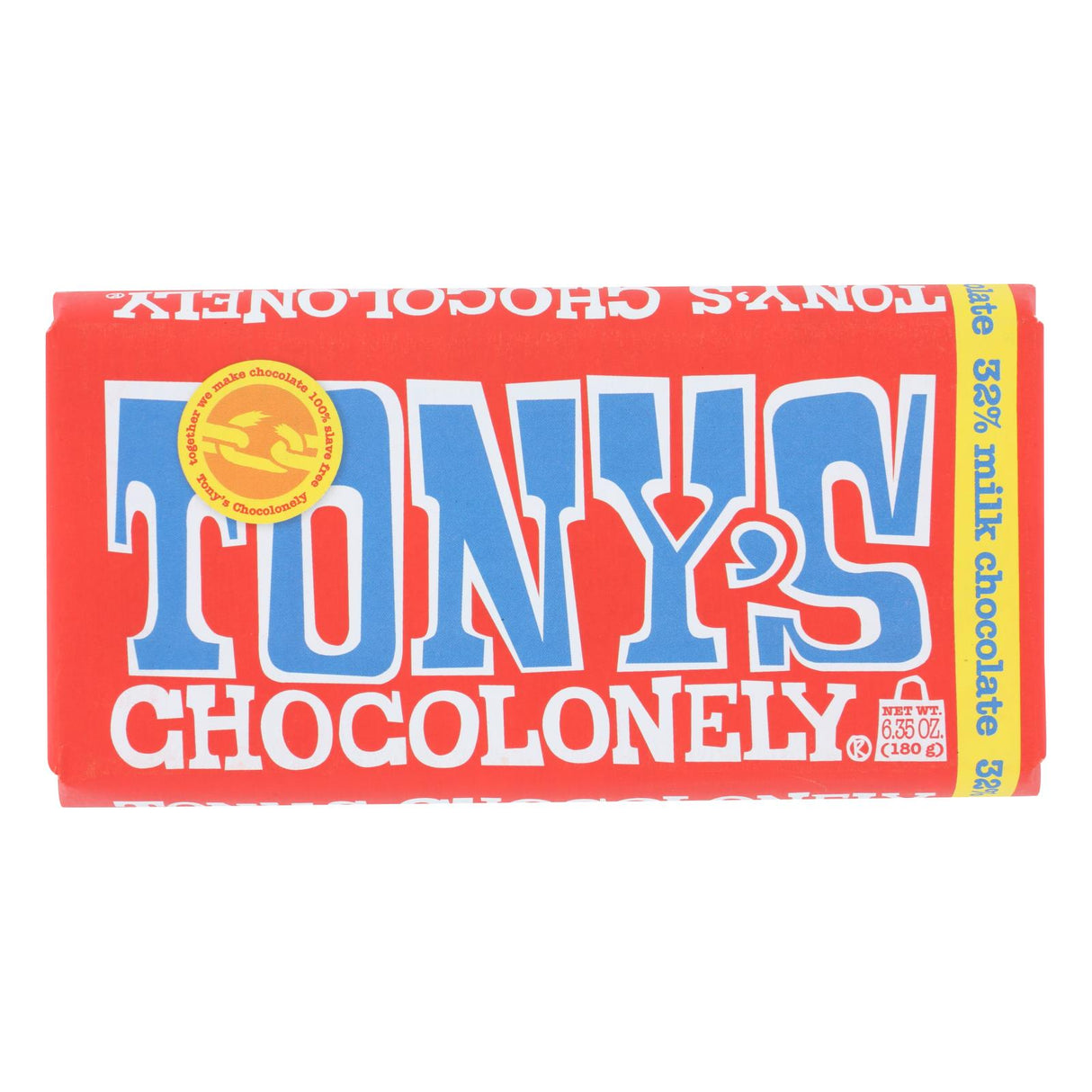 Tony's Chocolonely Milk Chocolate Bar (Pack of 15) - 32% Cocoa, 6.35 Oz. - Cozy Farm