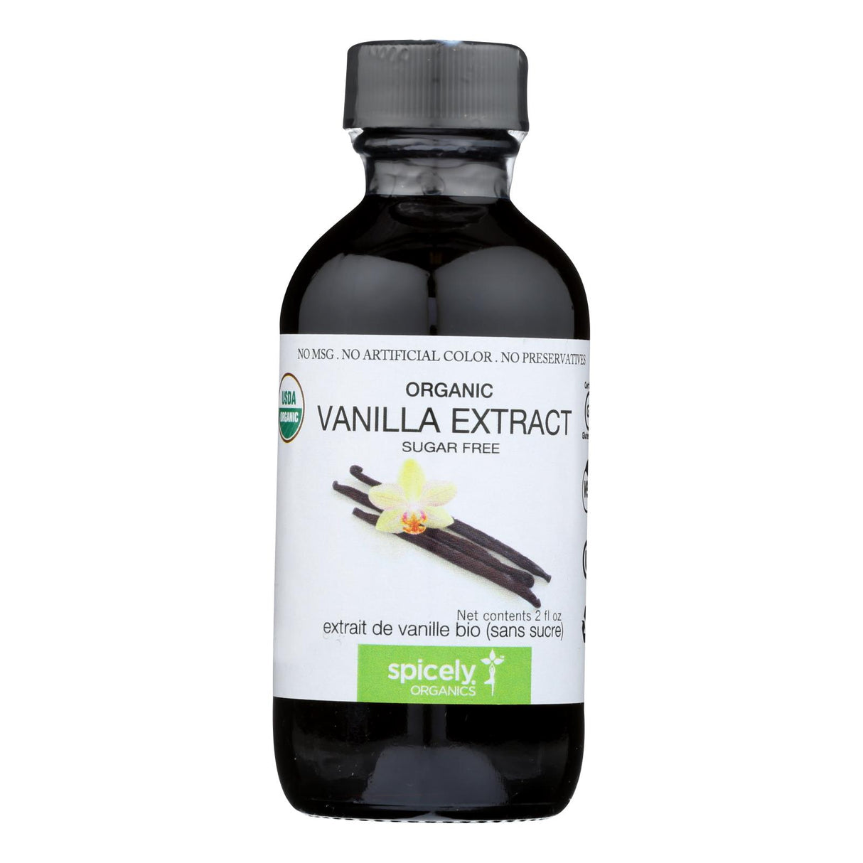 Spicely Organics Pure & Gluten-Free Vanilla Extract, 2 Fl Oz (Pack of 6) - Cozy Farm