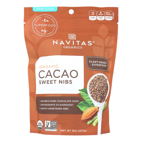 Navitas Naturals Organic Sweetened Cacao Nibs, 8 Oz. - Cozy Farm 