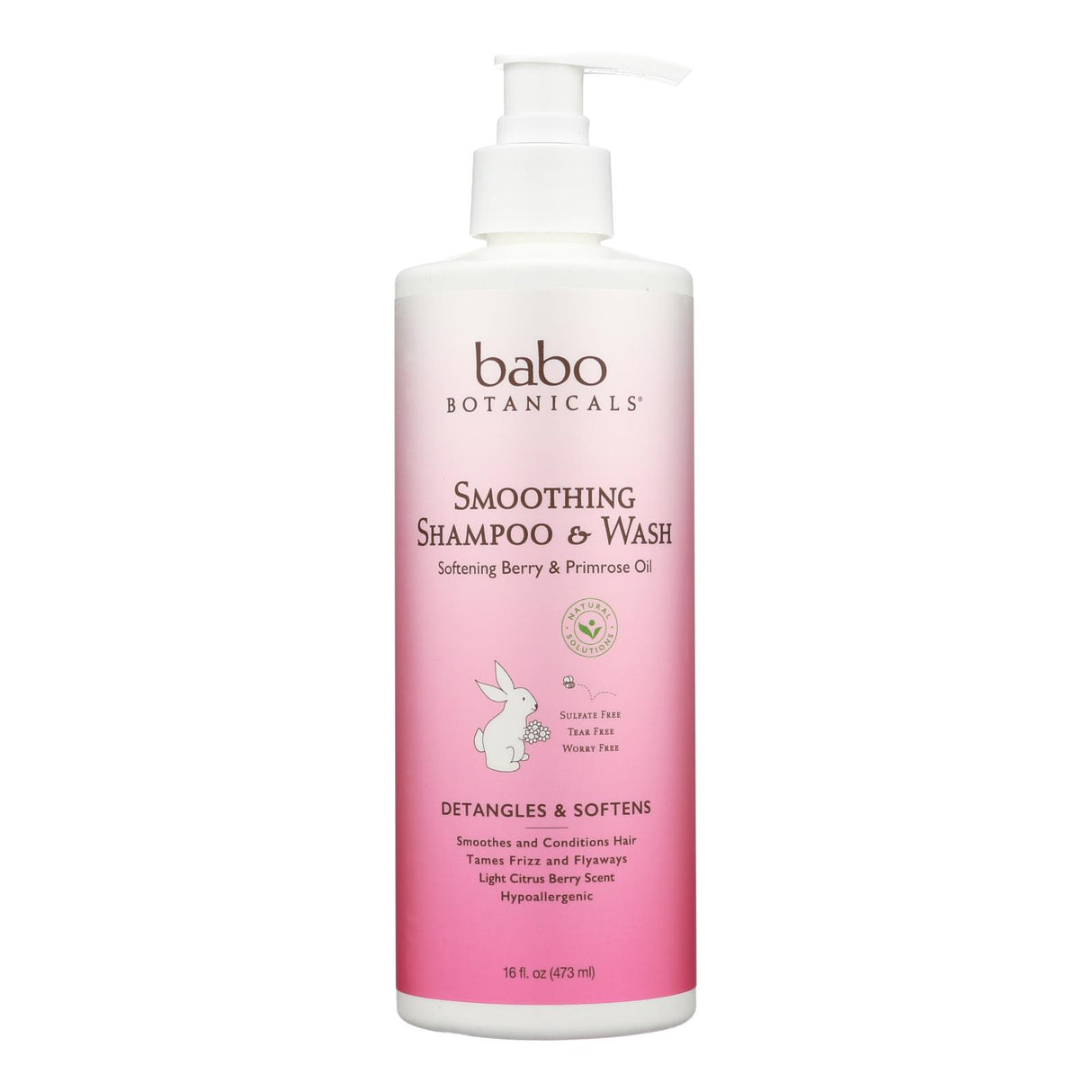 Babo Botanicals Berry & Primrose Oil Smoothing Shampoo - 16 Fl Oz - Cozy Farm