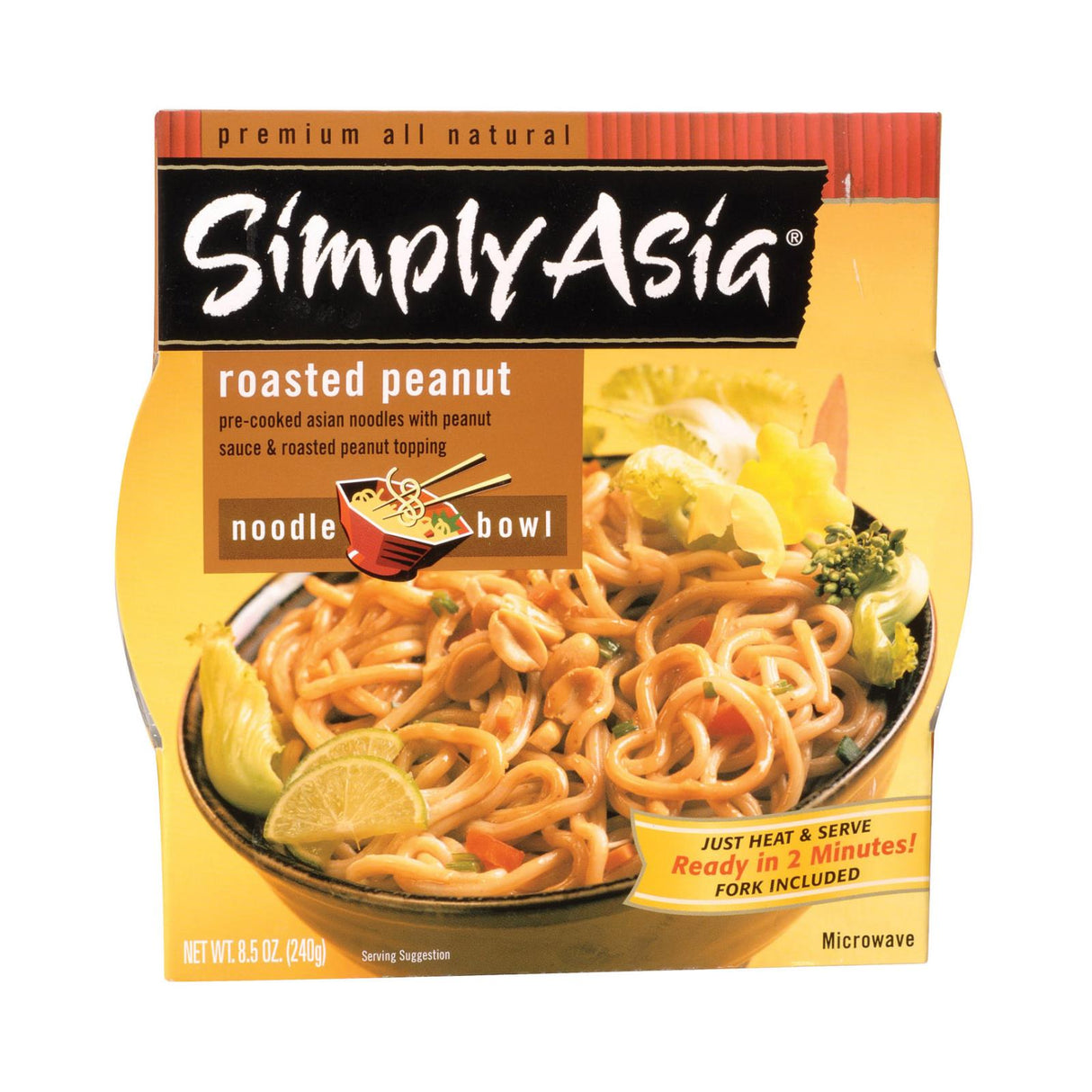 Simply Asia Roasted Peanut Noodle Bowl (Pack of 6 - 8.5 Oz.) - Cozy Farm