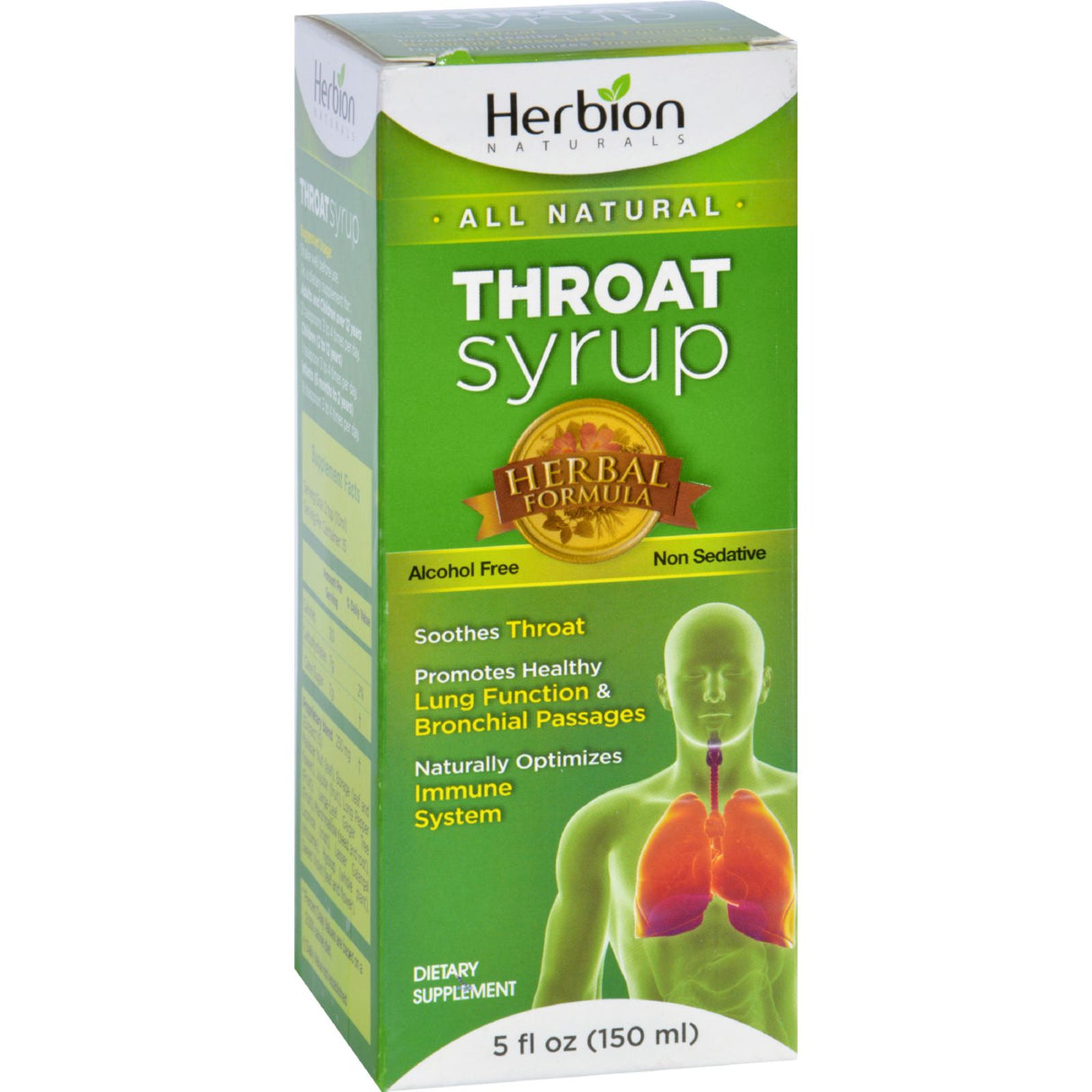 Herbion Naturals Throat Syrup - All Natural, 5 Oz. - Cozy Farm