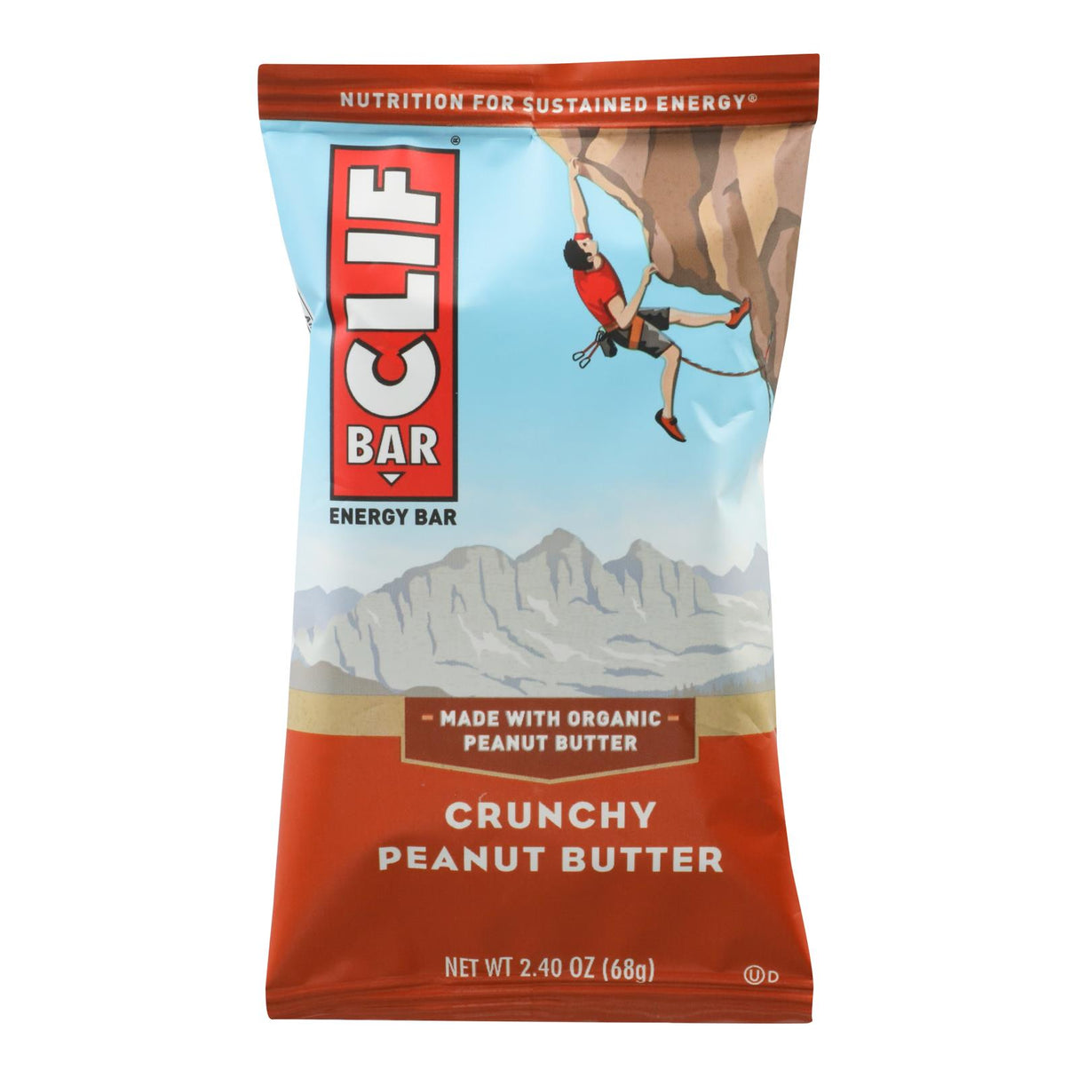 Clif Bar Organic Crunch Peanut Butter, 2.4 Oz Bars (Case of 12) - Cozy Farm