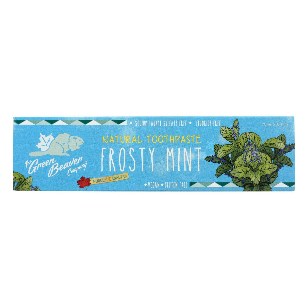 Green Beaver Toothpaste: Frosty Mint Flavor, 2.5 Fl Oz - Cozy Farm