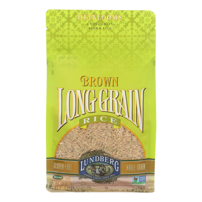 Lundberg Family Farms Organic Long Grain Brown Rice (12 Lbs. Total, 6 - 2 Lb. Bags) - Cozy Farm 