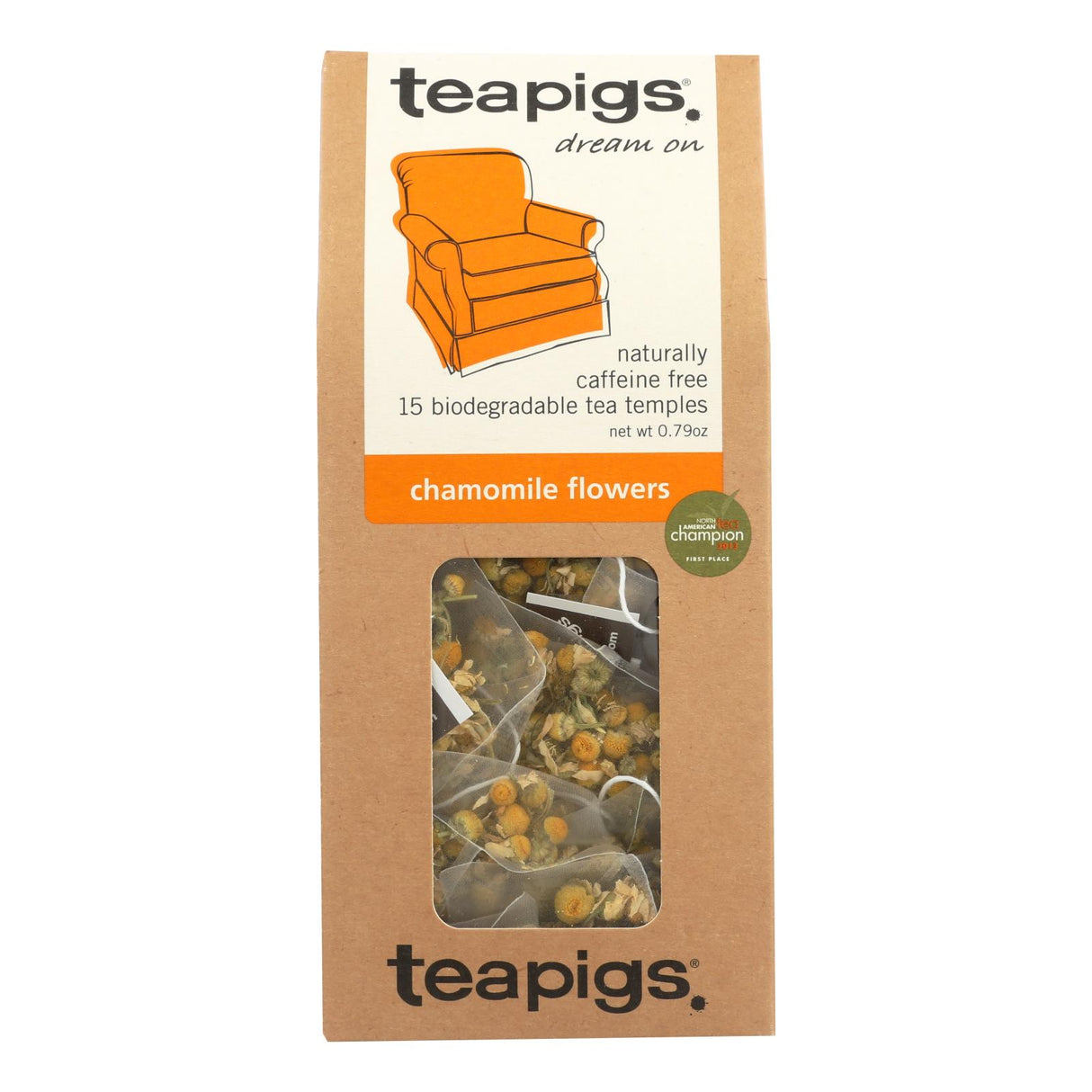 Teapigs Calming Chamomile Flower Tea (Pack of 6 - 15 Count) - Cozy Farm