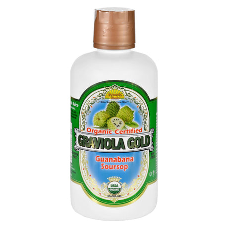Organic Certified Dynamic Health Juice (Pack of 32 Oz.) - Graviola Gold - Cozy Farm 