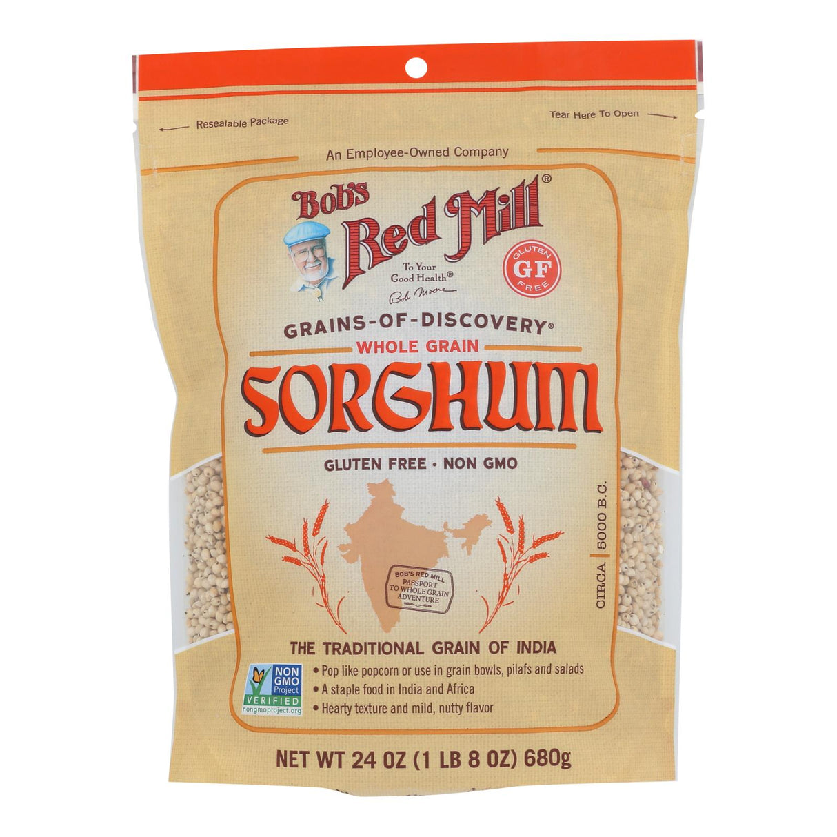 Bob's Red Mill Gluten Free Sorghum, 24 Oz. (Pack of 4) - Cozy Farm