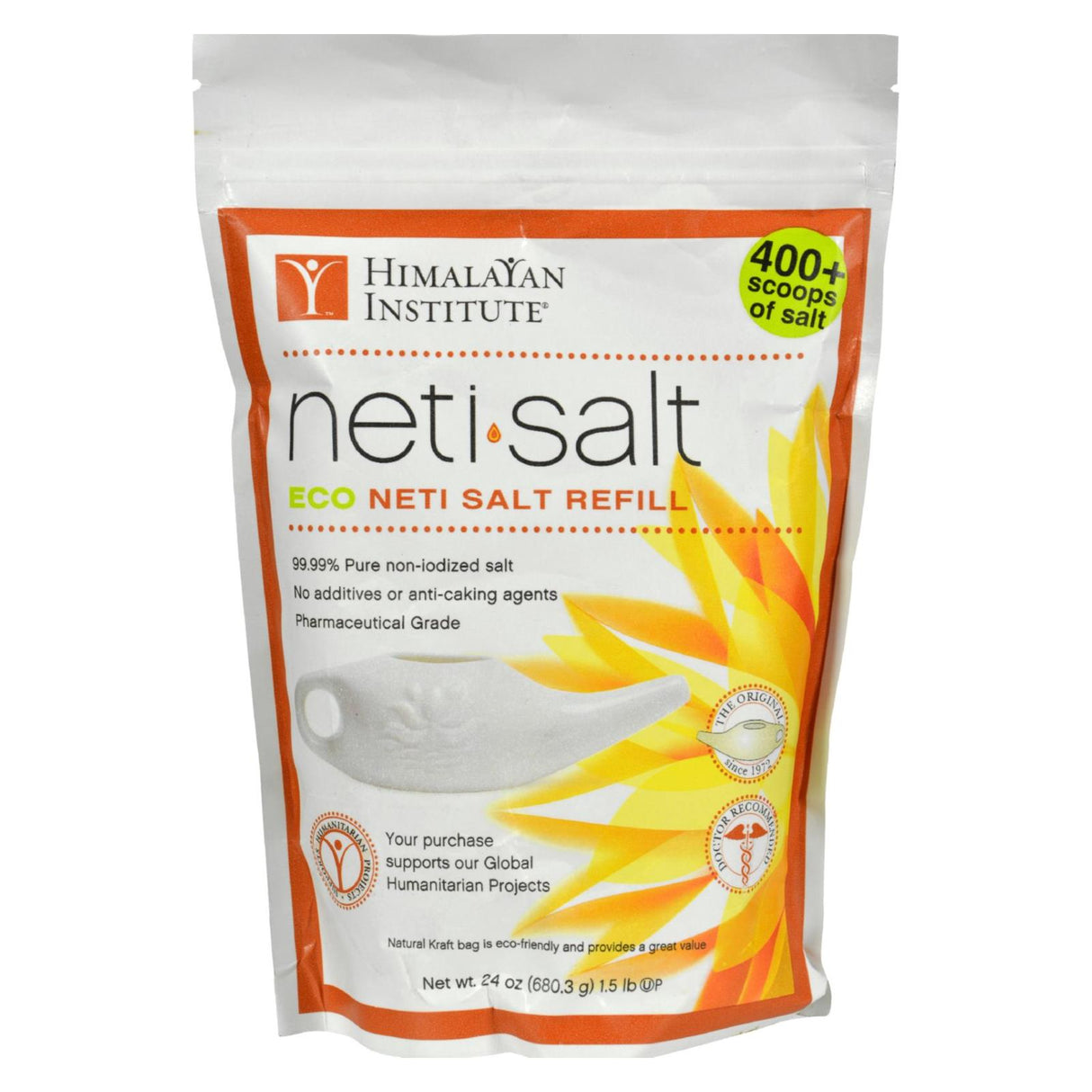 Himalayan Institute Neti Pot Salt, 1.5 Lbs - Cozy Farm