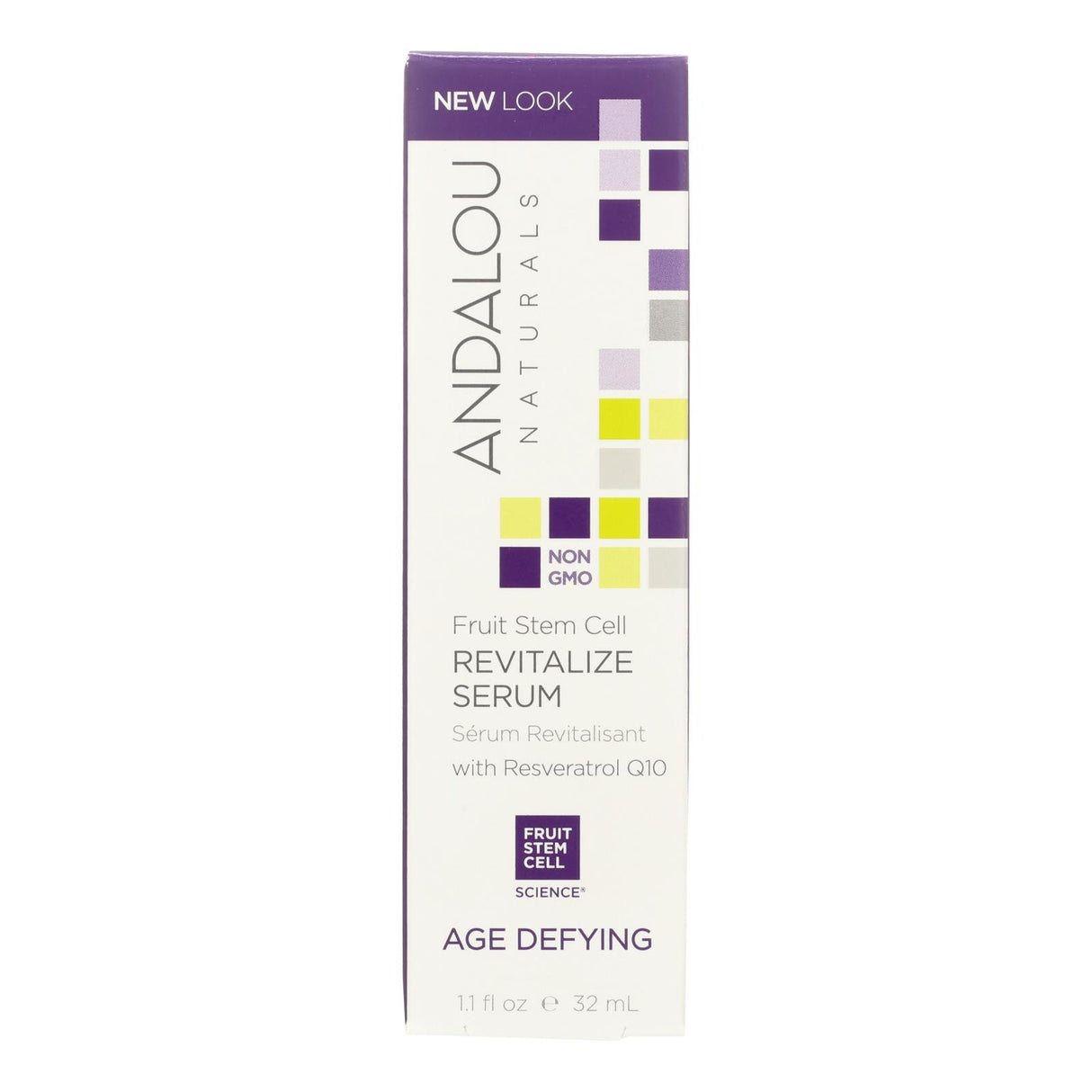 Andalou Naturals Revitalize Age-Defying Serum Fruit Stem Cell - Cozy Farm