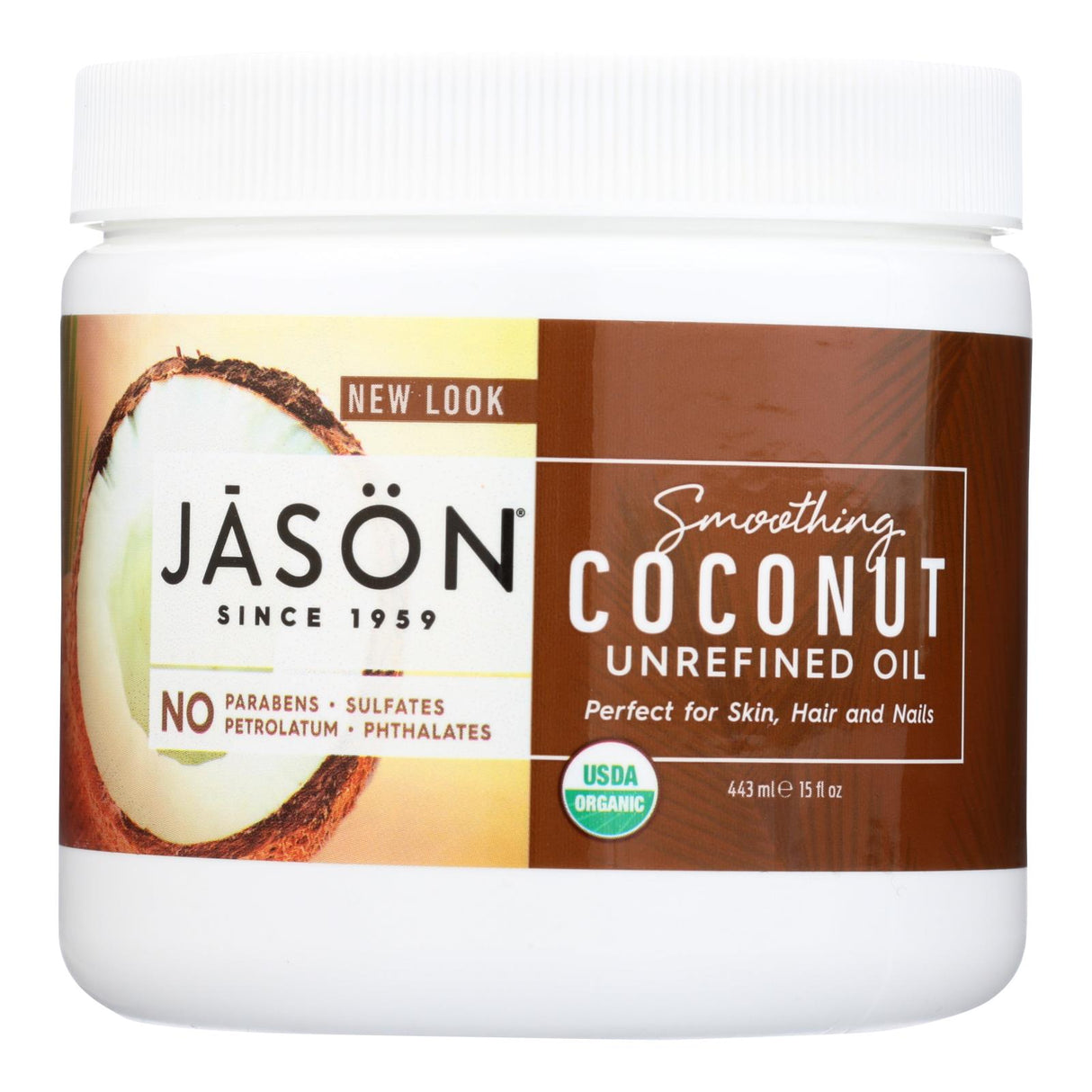 Jason Natural Products Organic Virgin Coconut Oil - 15 Fl Oz - Cozy Farm