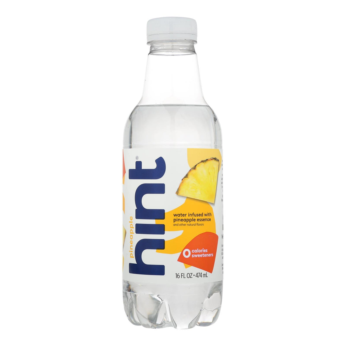 Hint Pineapple Unsweetened Water, 16 Fl Oz (Pack of 12) - Cozy Farm