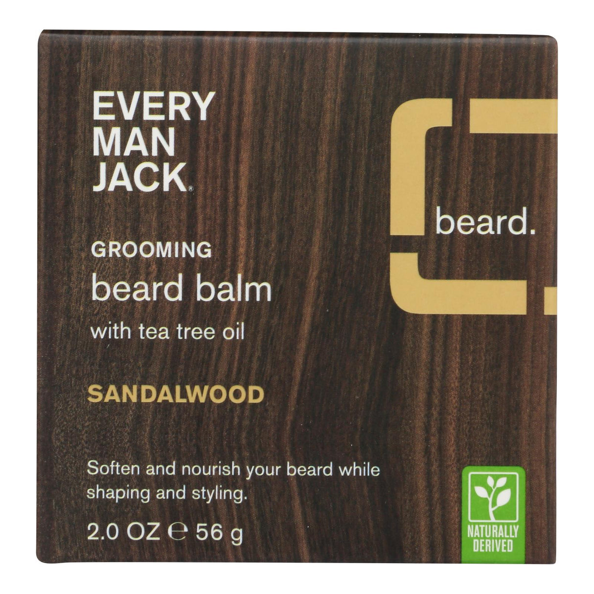 Every Man Jack Sandalwood Scent Beard Balm - 2 Oz. - Cozy Farm