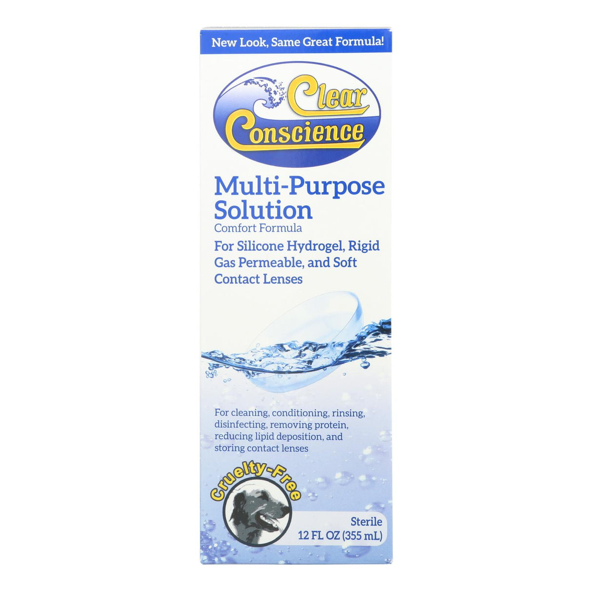 Clear Conscience Multi-Purpose Contact Lens Solution - 12 fl. oz. - Cozy Farm