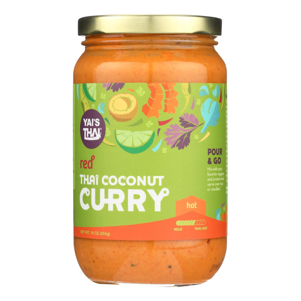 Yai's Savory Thai Red CurrySauce (Pack of 6 - 16 Oz.) - Cozy Farm