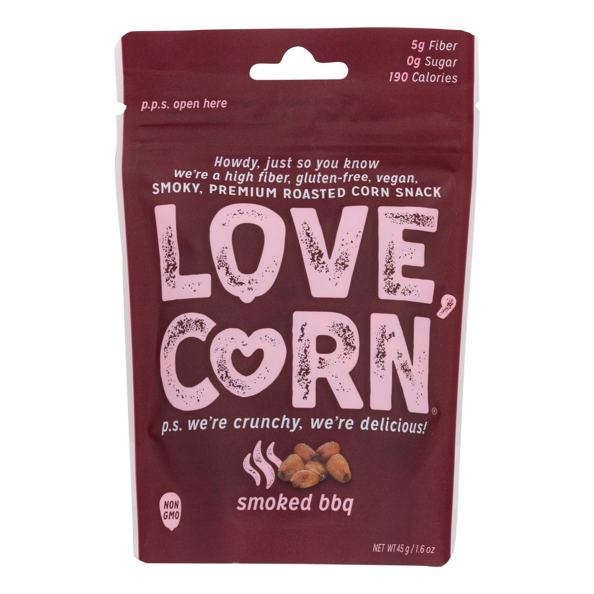 Love Corn Roasted BBQ, 10-Pack (1.6 Oz. Each) - Cozy Farm