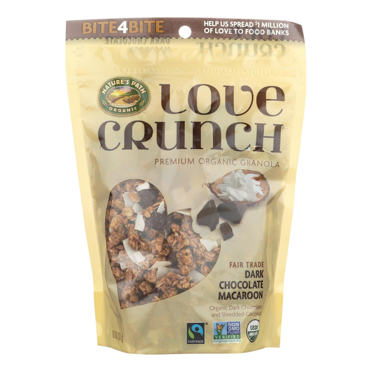 Nature's Path Love Crunch Dark Chocolate Macaroon, 11.5 Oz (Pack of 6) - Cozy Farm