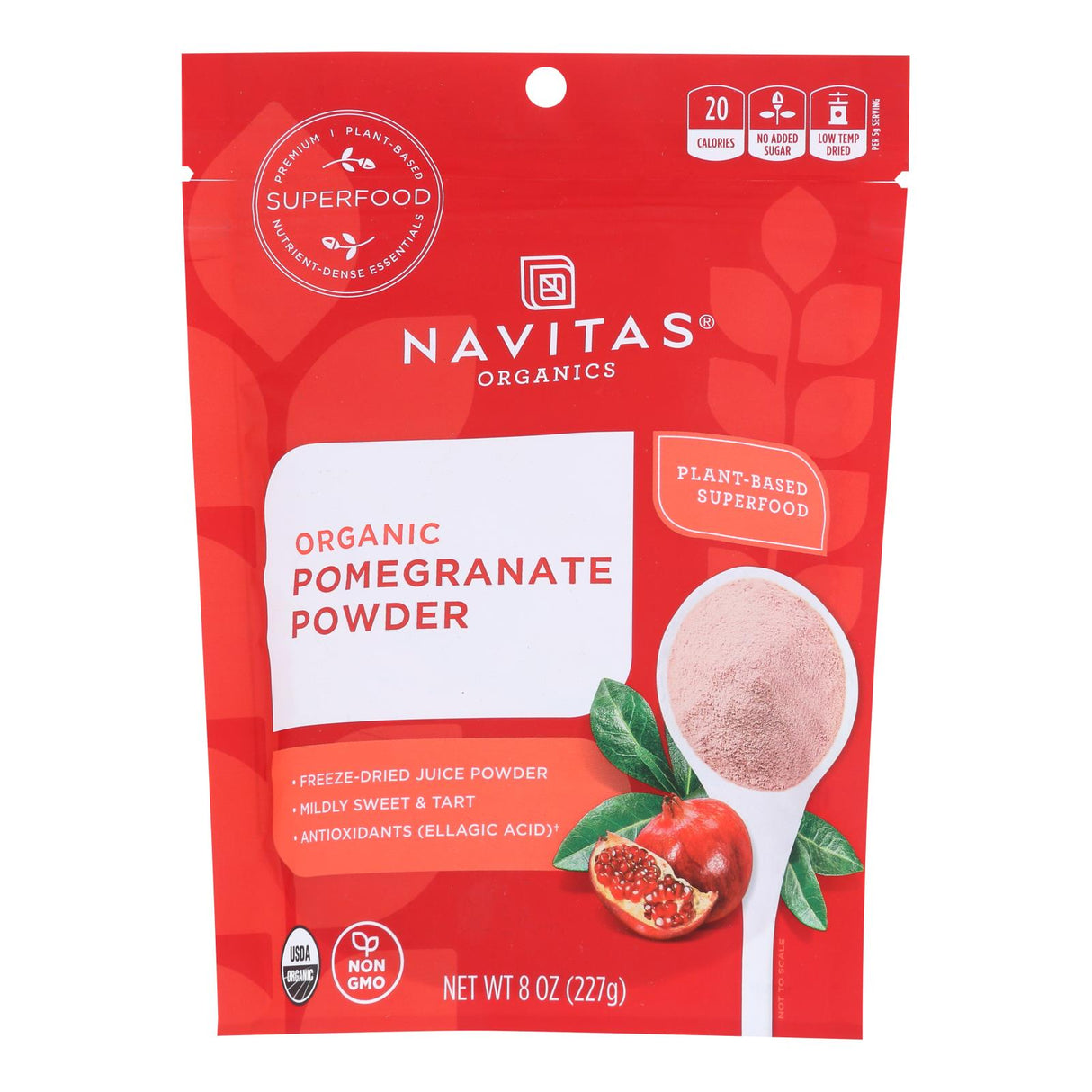 Navitas Naturals Organic Pomegranate Powder, Freeze-Dried (Pack of 6 - 8 Oz.) - Cozy Farm
